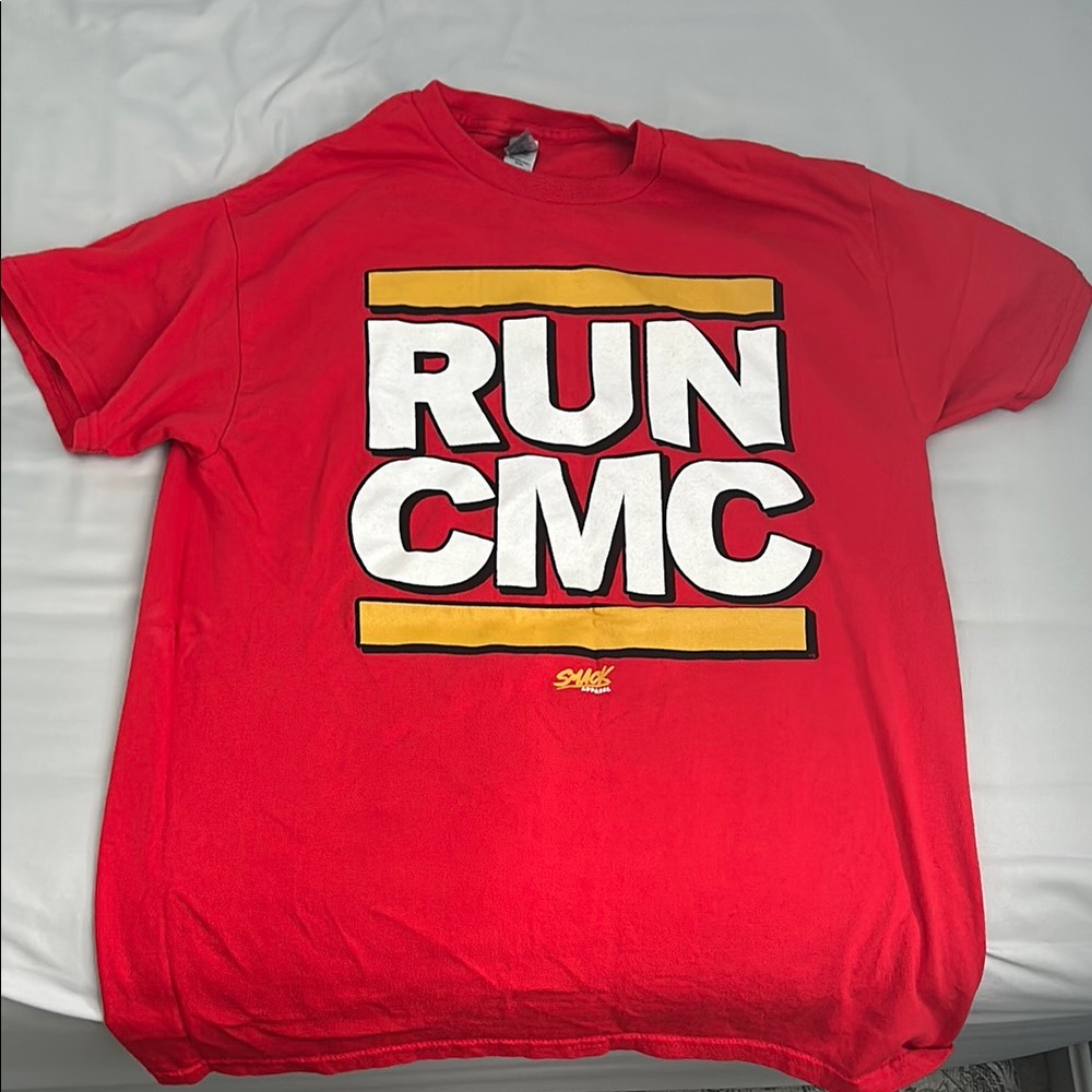 Gildan Red Short Sleeve Tee RUN CMC Design